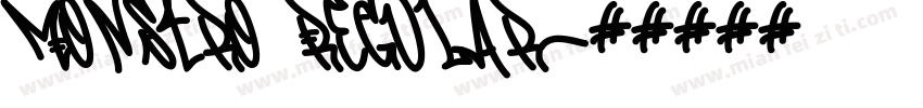 Monstro Regular字体转换